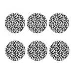 Cute Happy Panda Pattern Print Coaster Set