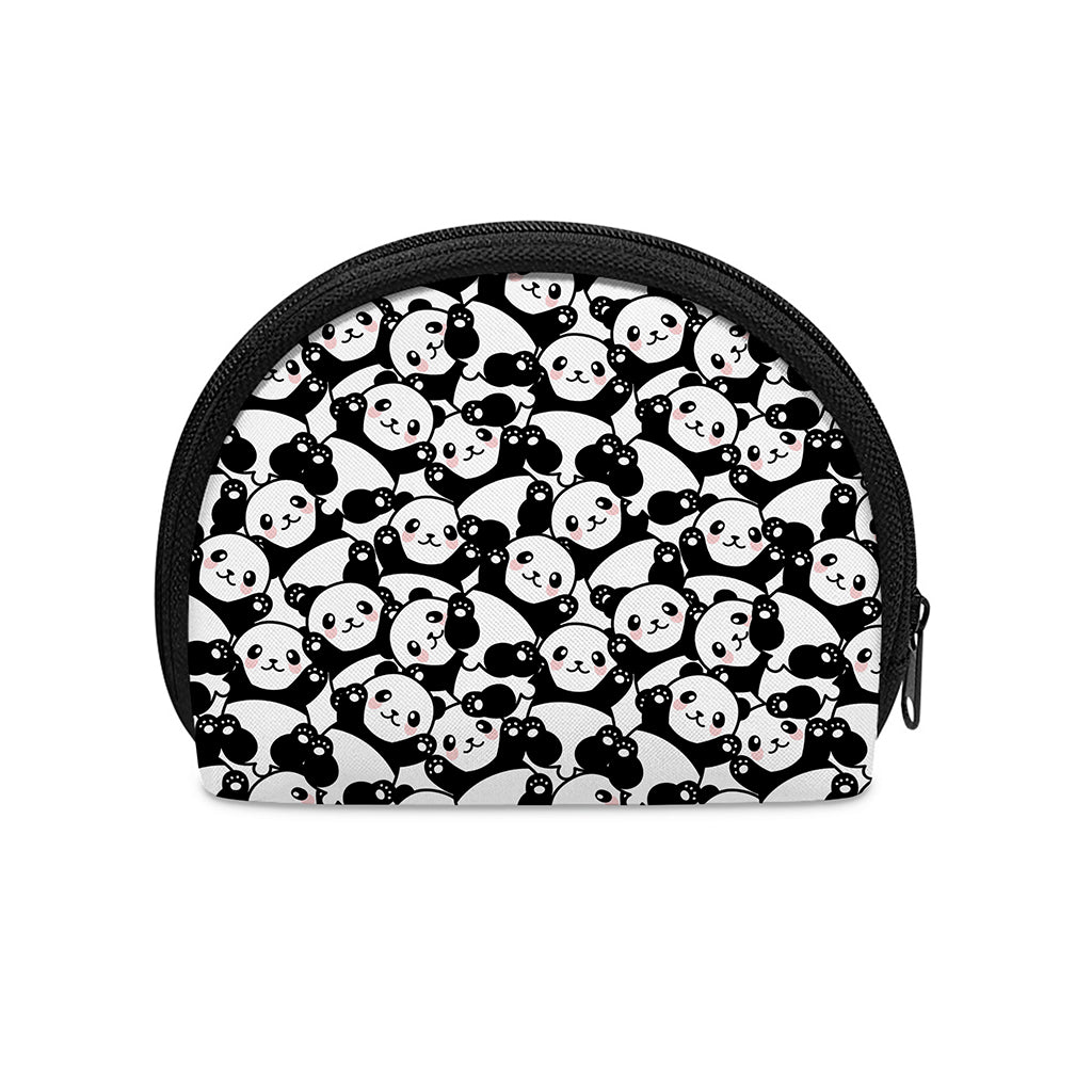 Cute Happy Panda Pattern Print Coin Purse