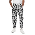 Cute Happy Panda Pattern Print Cotton Sweatpants