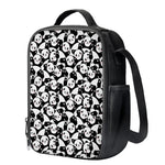 Cute Happy Panda Pattern Print Crossbody Lunch Bag