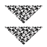 Cute Happy Panda Pattern Print Dog Bandana