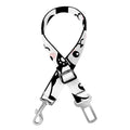 Cute Happy Panda Pattern Print Dog Seat Belt