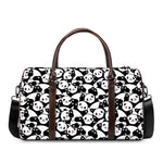 Cute Happy Panda Pattern Print Duffle Bag