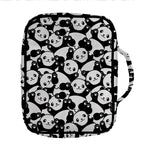 Cute Happy Panda Pattern Print Front Pocket Bible Bag
