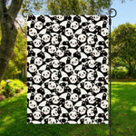 Cute Happy Panda Pattern Print Garden Flag