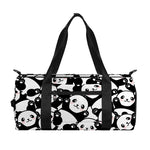 Cute Happy Panda Pattern Print Gym Bag