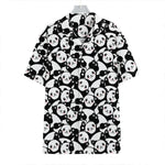 Cute Happy Panda Pattern Print Hawaiian Shirt