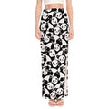 Cute Happy Panda Pattern Print High Slit Maxi Skirt