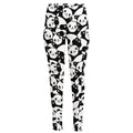 Cute Happy Panda Pattern Print High-Waisted Pocket Leggings