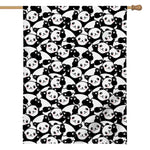 Cute Happy Panda Pattern Print House Flag