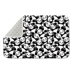 Cute Happy Panda Pattern Print Indoor Door Mat