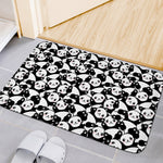 Cute Happy Panda Pattern Print Indoor Door Mat