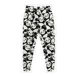 Cute Happy Panda Pattern Print Jogger Pants