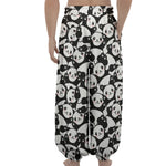 Cute Happy Panda Pattern Print Lantern Pants
