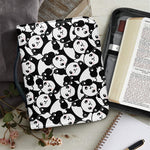 Cute Happy Panda Pattern Print Leather Bible Cover