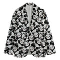 Cute Happy Panda Pattern Print Men's Blazer