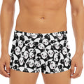 Cute Happy Panda Pattern Print Men's Short Boxer Briefs