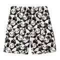 Cute Happy Panda Pattern Print Men's Swim Trunks