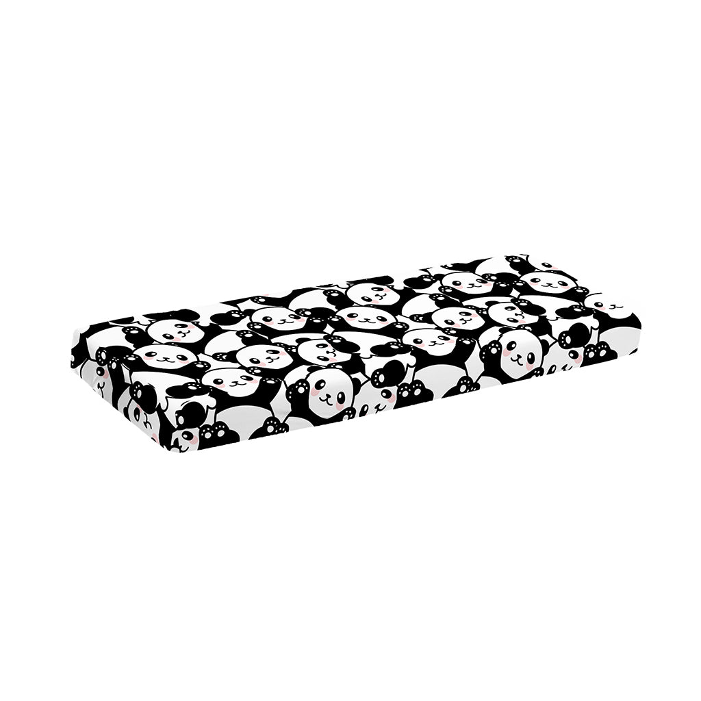 Cute Happy Panda Pattern Print Piano Keyboard Cover