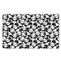 Cute Happy Panda Pattern Print Polyester Doormat