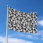 Cute Happy Panda Pattern Print Polyester Flag