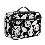 Cute Happy Panda Pattern Print Portable Lunch Bag