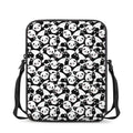 Cute Happy Panda Pattern Print Rectangular Crossbody Bag