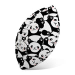 Cute Happy Panda Pattern Print Rugby Ball