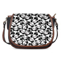 Cute Happy Panda Pattern Print Saddle Bag