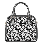 Cute Happy Panda Pattern Print Shoulder Handbag