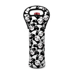 Cute Happy Panda Pattern Print Single Neoprene Wine Tote
