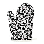 Cute Happy Panda Pattern Print Single Oven Mitt