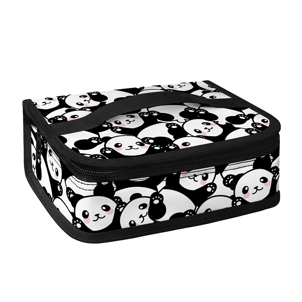 Cute Happy Panda Pattern Print Small Lunch Bag