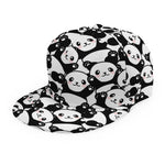 Cute Happy Panda Pattern Print Snapback Cap