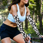Cute Happy Panda Pattern Print Sun Protection Arm Sleeves