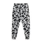 Cute Happy Panda Pattern Print Sweatpants