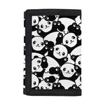 Cute Happy Panda Pattern Print Trifold Wallet