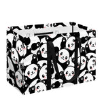 Cute Happy Panda Pattern Print Utility Tote Bag