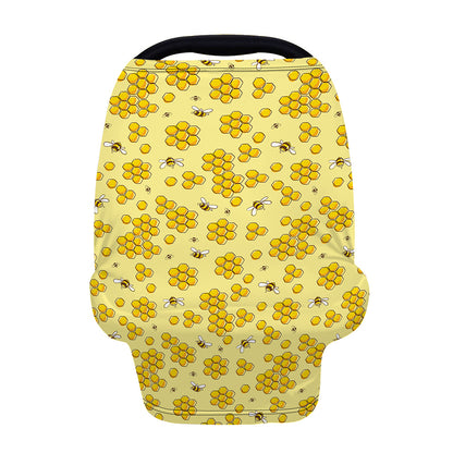 Cute Honey Bee Pattern Print Baby Seat Cover
