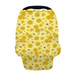 Cute Honey Bee Pattern Print Baby Seat Cover