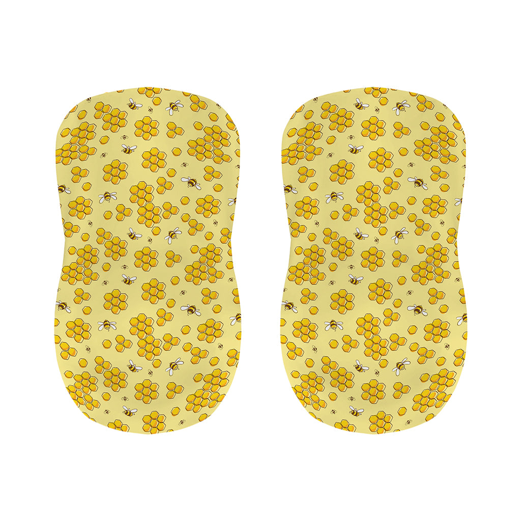 Cute Honey Bee Pattern Print Bar Stool Covers