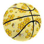 Cute Honey Bee Pattern Print Basketball