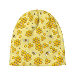 Cute Honey Bee Pattern Print Beanie