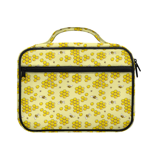 Cute Honey Bee Pattern Print Briefcase Bible Bag