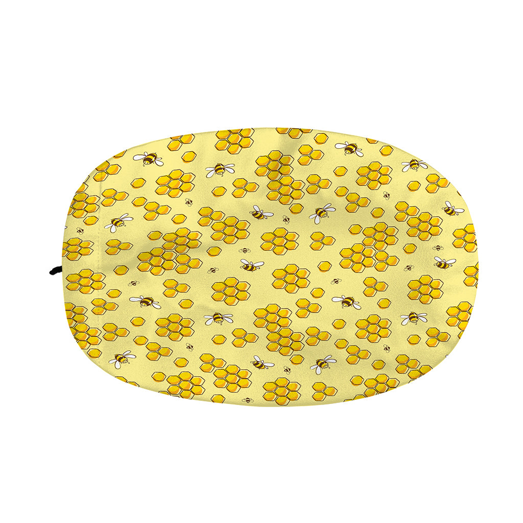 Cute Honey Bee Pattern Print Car Side Mirror Covers
