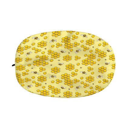 Cute Honey Bee Pattern Print Car Side Mirror Covers