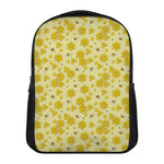 Cute Honey Bee Pattern Print Casual Backpack