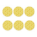 Cute Honey Bee Pattern Print Coaster Set