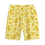 Cute Honey Bee Pattern Print Cotton Shorts