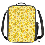 Cute Honey Bee Pattern Print Crossbody Lunch Bag